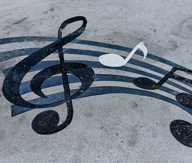 An image of musical notes