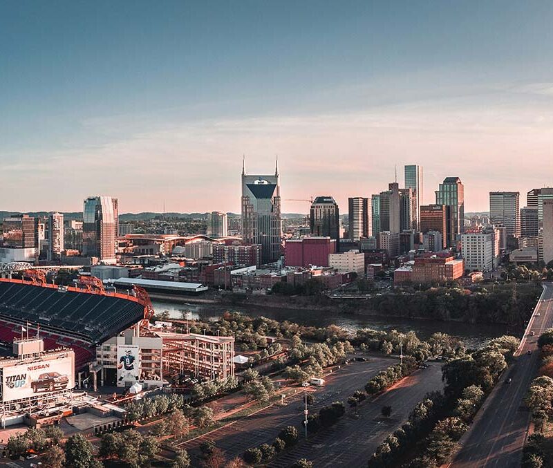 A photo of downtown Nashville