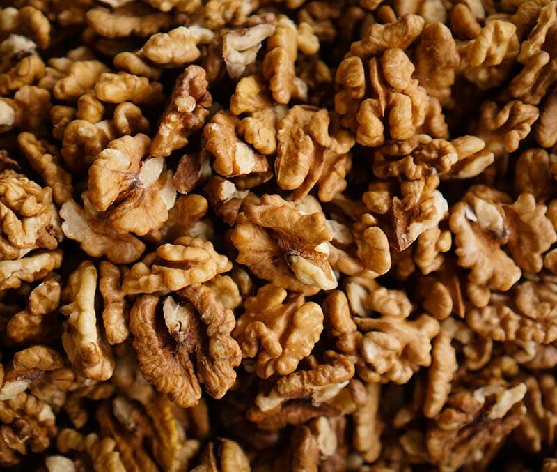 A photo filled with walnuts